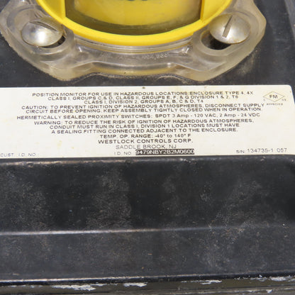 Flowserve 1039SNR6 Pneumatic Actuator 120PSI 95IN LBS W/ Beacon Indicator