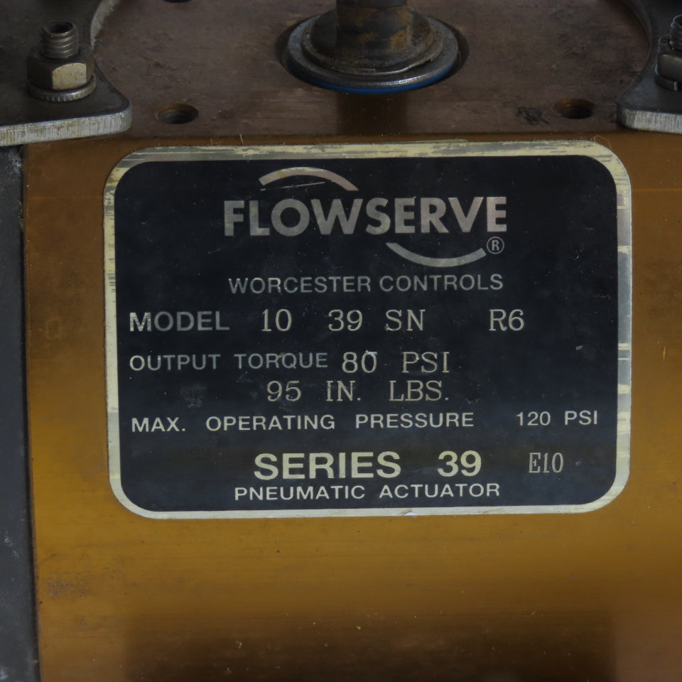 Flowserve 1039SNR6 Pneumatic Actuator 120PSI 95IN LBS W/ Beacon Indicator