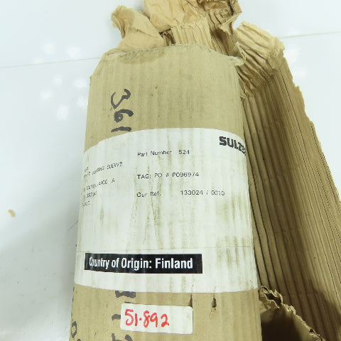 Sulzer Kest 361828101234300 524 Shaft Wearing Sleeve ET-P 3.35" OD x 9" OAL