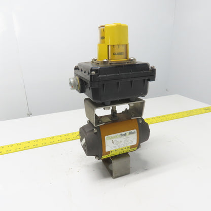 Flowserve 1039SN6R6 Pneumatic Actuator 120PSI 75IN LBS W/ Beacon Indicator