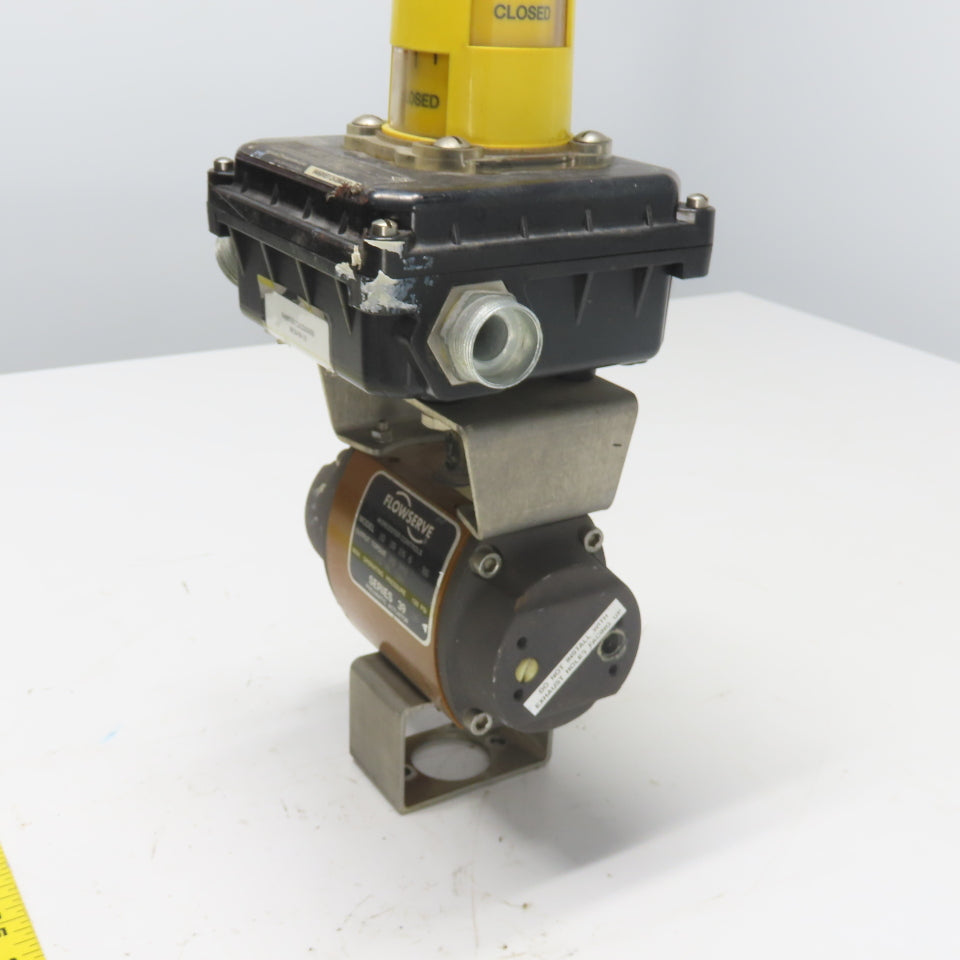 Flowserve 1039SN6R6 Pneumatic Actuator 120PSI 75IN LBS W/ Beacon Indicator
