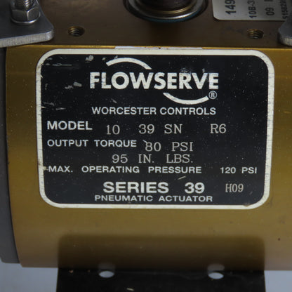 Flowserve 1039SNR6 Pneumatic Actuator 120PSI 96IN LBS W/ Beacon Indicator