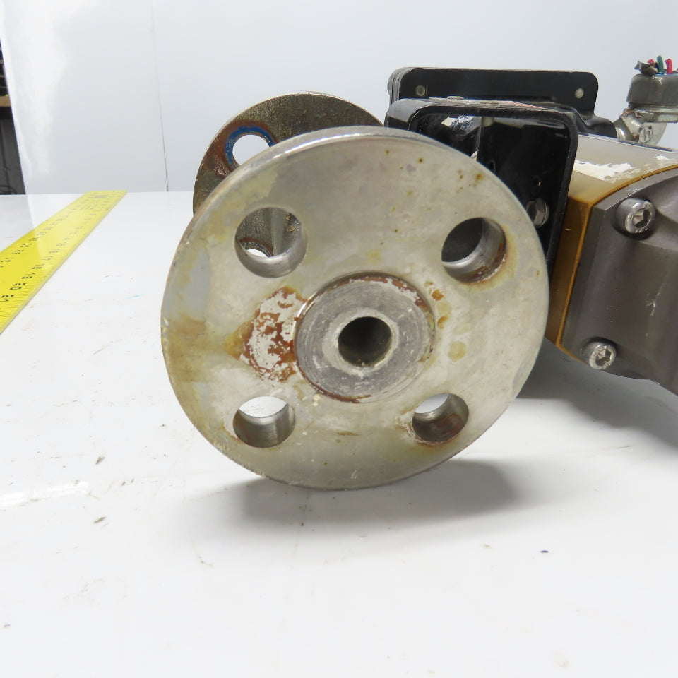 Flowserve 10E39SXZ1120A Ball Valve Pneumatic Actuator 120PSI 96IN LBS W/ Sensor