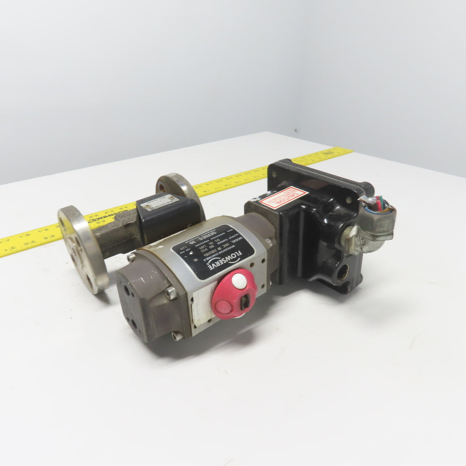 Flowserve 10E39SXZ1120A Ball Valve Pneumatic Actuator 120PSI 96IN LBS W/ Sensor