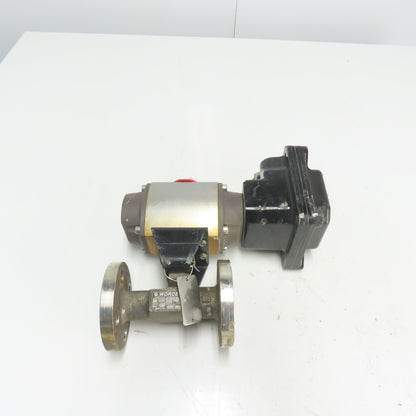 Flowserve 10E39SXZ1120A Ball Valve Pneumatic Actuator 120PSI 96IN LBS W/ Sensor