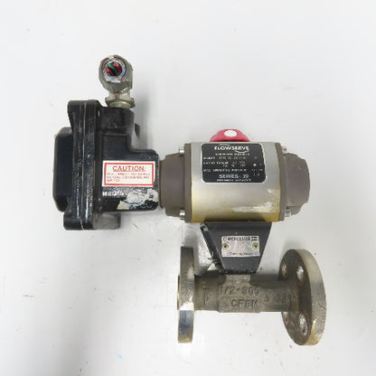 Flowserve 10E39SXZ1120A Ball Valve Pneumatic Actuator 120PSI 96IN LBS W/ Sensor