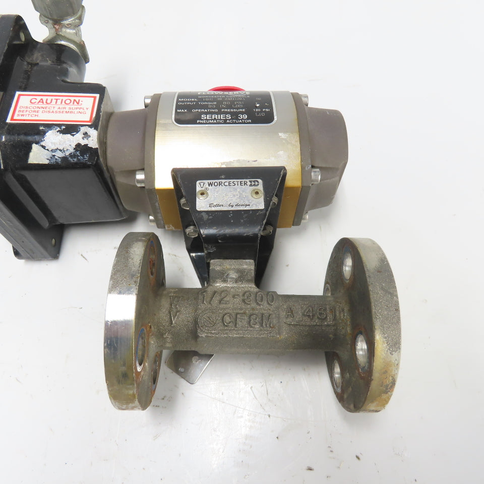 Flowserve 10E39SXZ1120A Ball Valve Pneumatic Actuator 120PSI 96IN LBS W/ Sensor