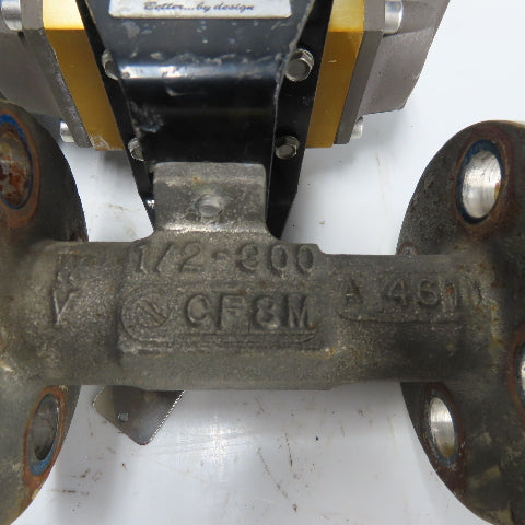 Flowserve 10E39SXZ1120A Ball Valve Pneumatic Actuator 120PSI 96IN LBS W/ Sensor