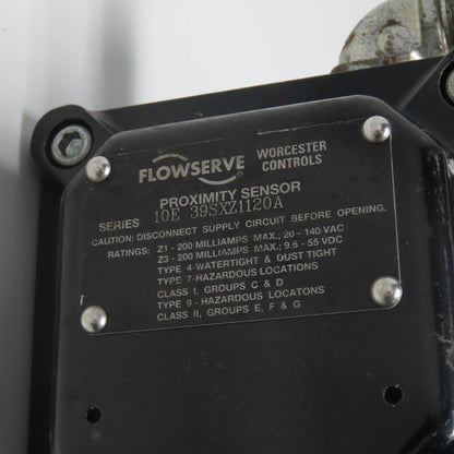 Flowserve 10E39SXZ1120A Ball Valve Pneumatic Actuator 120PSI 96IN LBS W/ Sensor