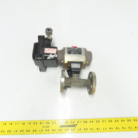 Flowserve 10E39SXZ1120A Ball Valve Pneumatic Actuator 120PSI 96IN LBS W/ Sensor