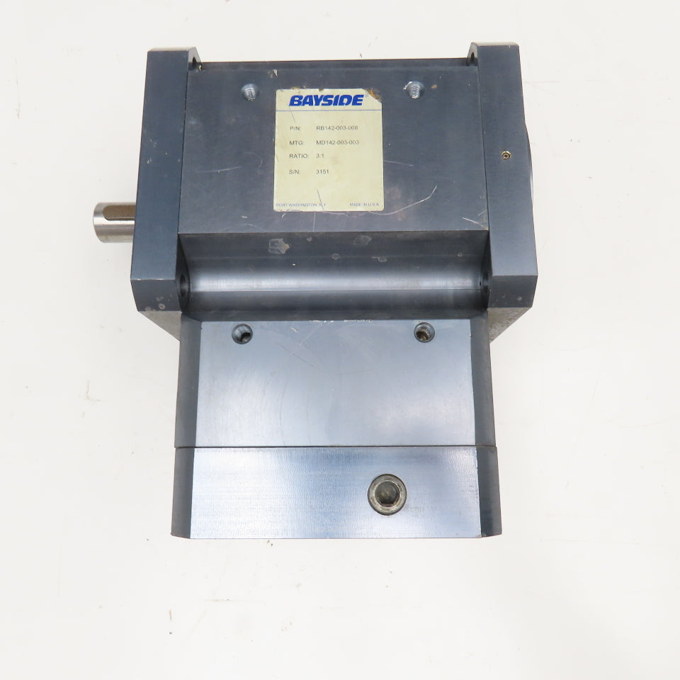 Bayside RB142-003-008 3:1 Ratio Right Angle Gear Reducer