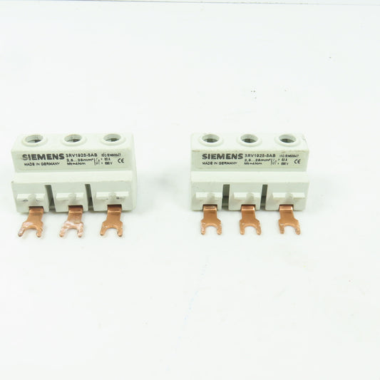 Siemens 3RV1925-5AB 3-Phase Busbar Supply Terminal For Size S0 Lot Of 2