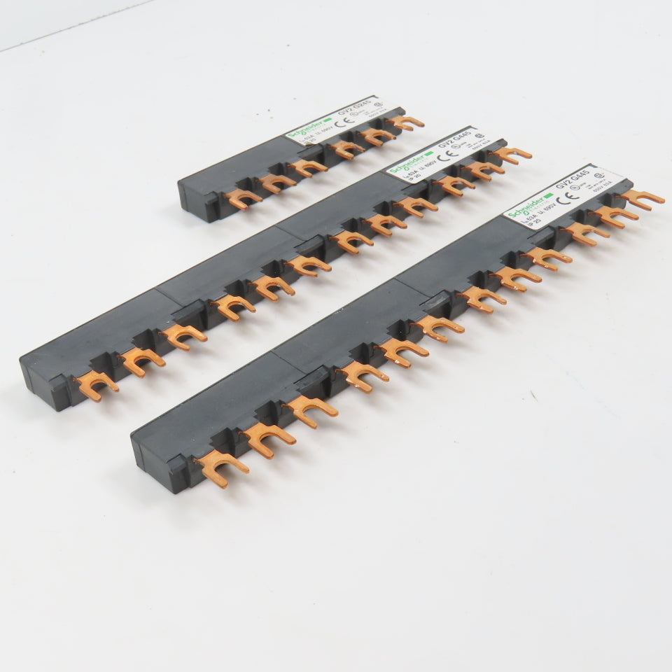 Schneider GV2G445 GV2G245 3-Phase Copper Comb Busbar 63A 690V Lot Of 3