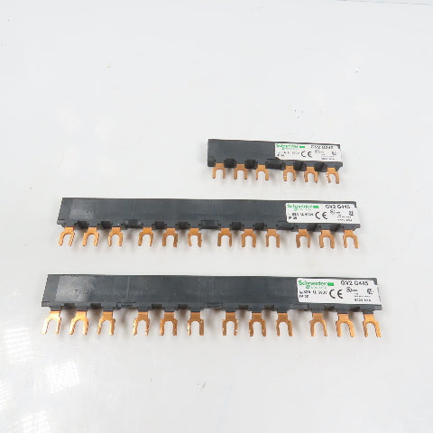 Schneider GV2G445 GV2G245 3-Phase Copper Comb Busbar 63A 690V Lot Of 3