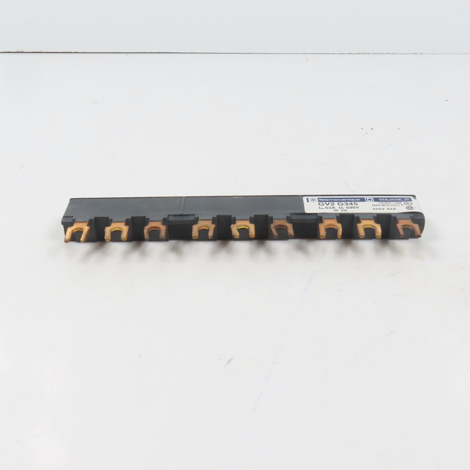 Telemecanique Square D GV2G345 055643 3-Phase Copper Comb Busbar 63A 690V
