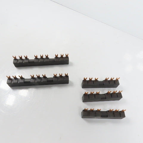 Siemens 3RV1915-2BB 3RV1915-2AB 3-Phase Copper Comb Busbar 63A 690V Lot Of 5