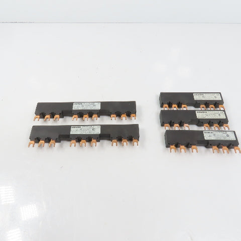 Siemens 3RV1915-2BB 3RV1915-2AB 3-Phase Copper Comb Busbar 63A 690V Lot Of 5