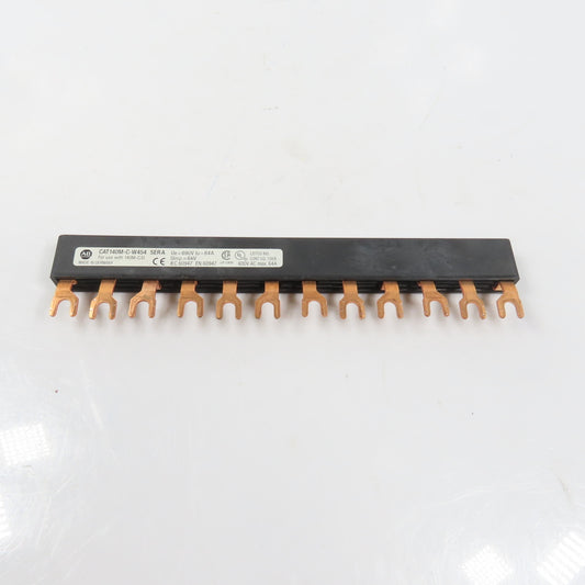 Allen Bradley 140M-C-W454 Ser A 3PH Copper Compact Busbar 64A 600V For 140M-C/D