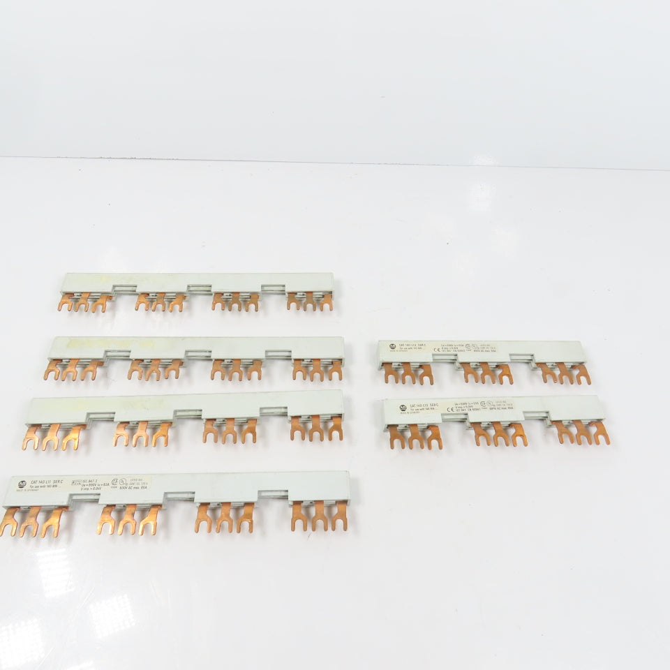 Allen Bradley 140-L13 140-L11 3PH Copper Busbar 65A 600V For 140-MN Lot Of 6