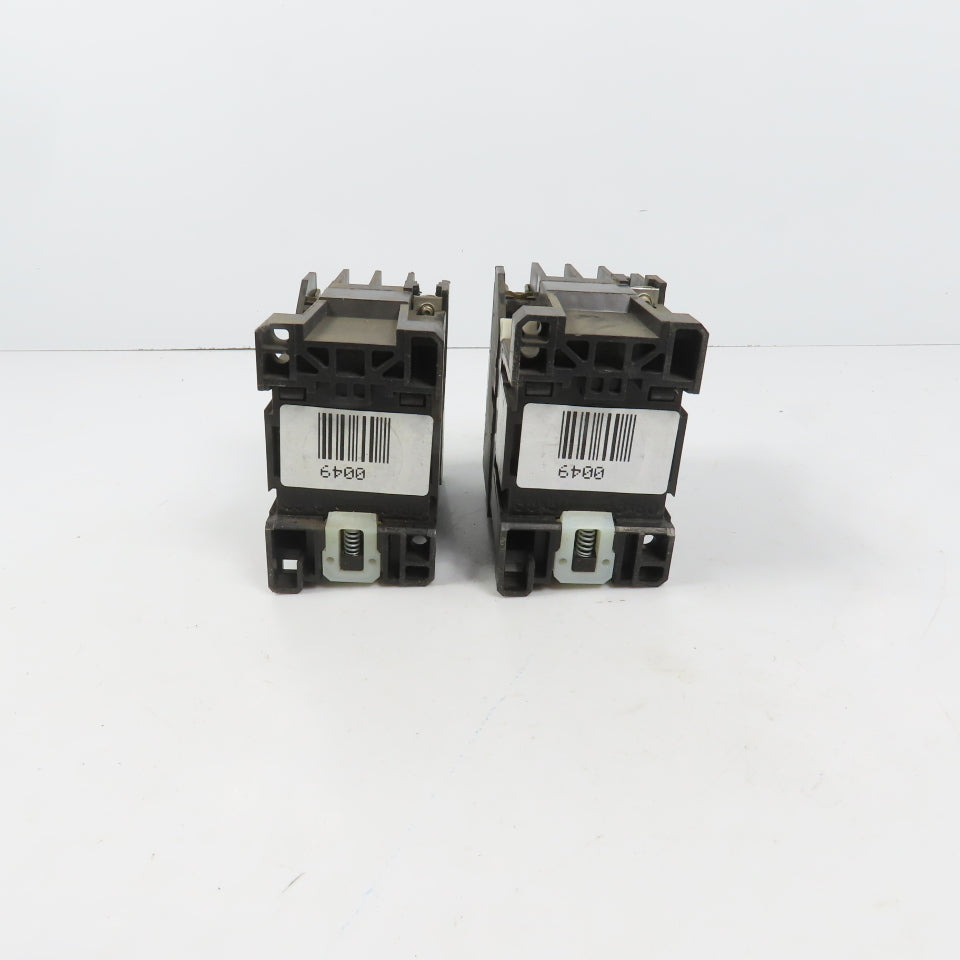 Allen Bradley 100-A09ND3 Ser B 9A 5HP Power IEC Contactor 120V Coil Lot Of 2
