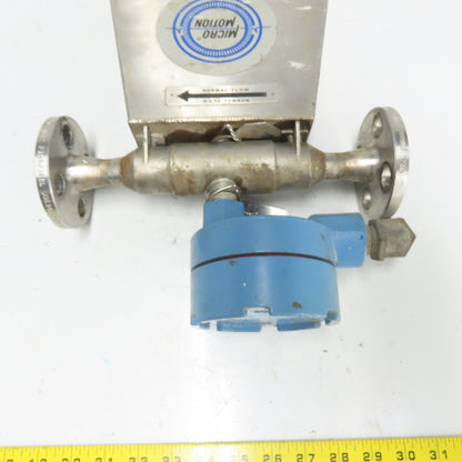 Micro Motion DS025S113SU 1/2" Mass Flo Sensor 1900PSIG Tube
