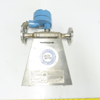 Micro Motion DS025S113SU 1/2" Mass Flo Sensor 1900PSIG Tube