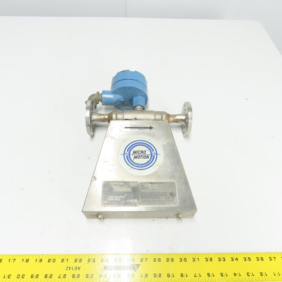 Micro Motion DS025S113SU 1/2" Mass Flo Sensor 1900PSIG Tube