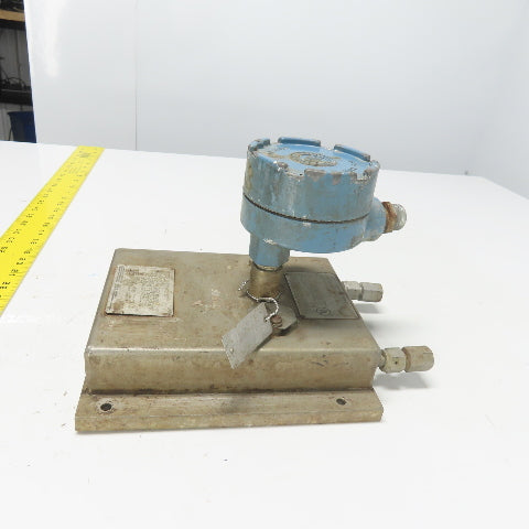 Micro Motion DS012H205SU Mass Flow Sensor 1700PSIG Tube -240 To 204°C