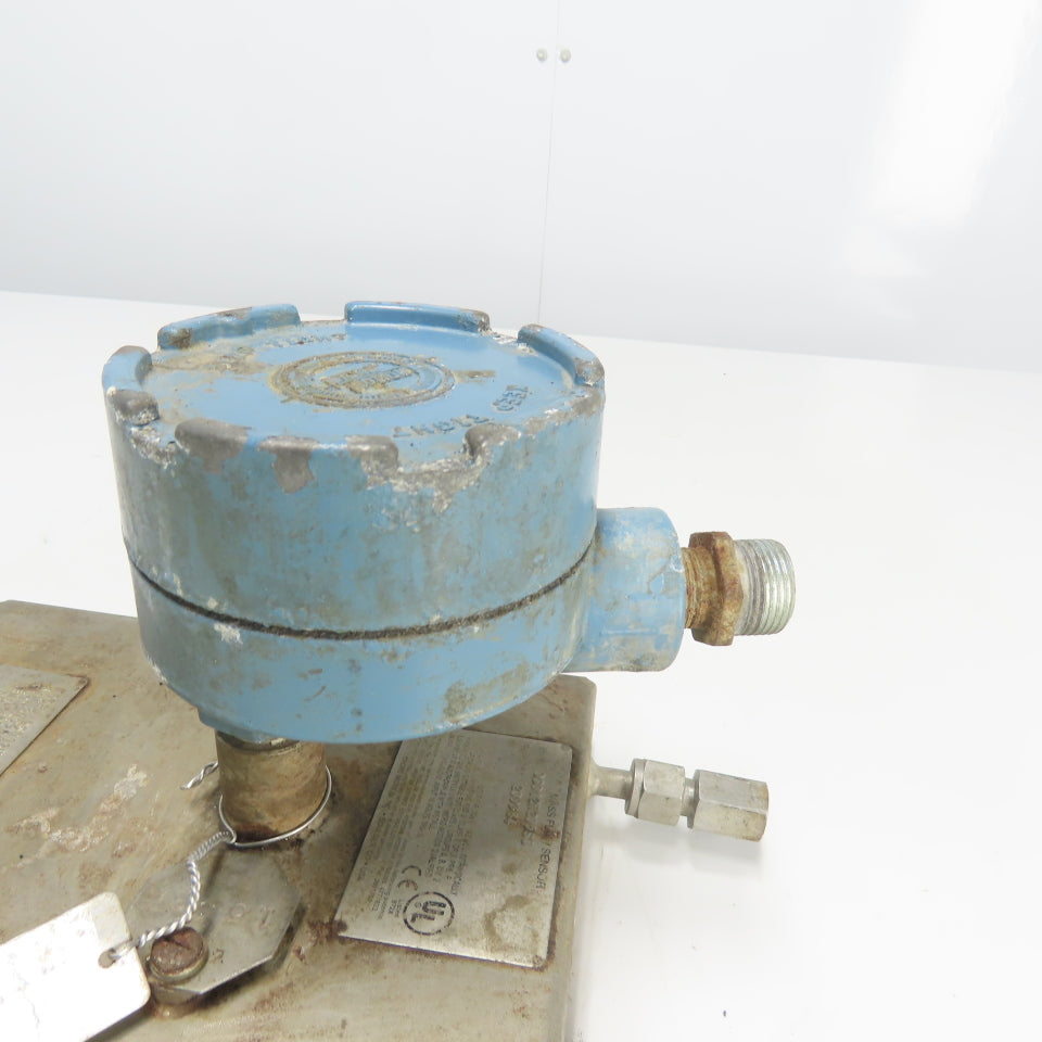 Micro Motion DS012H205SU Mass Flow Sensor 1700PSIG Tube -240 To 204°C