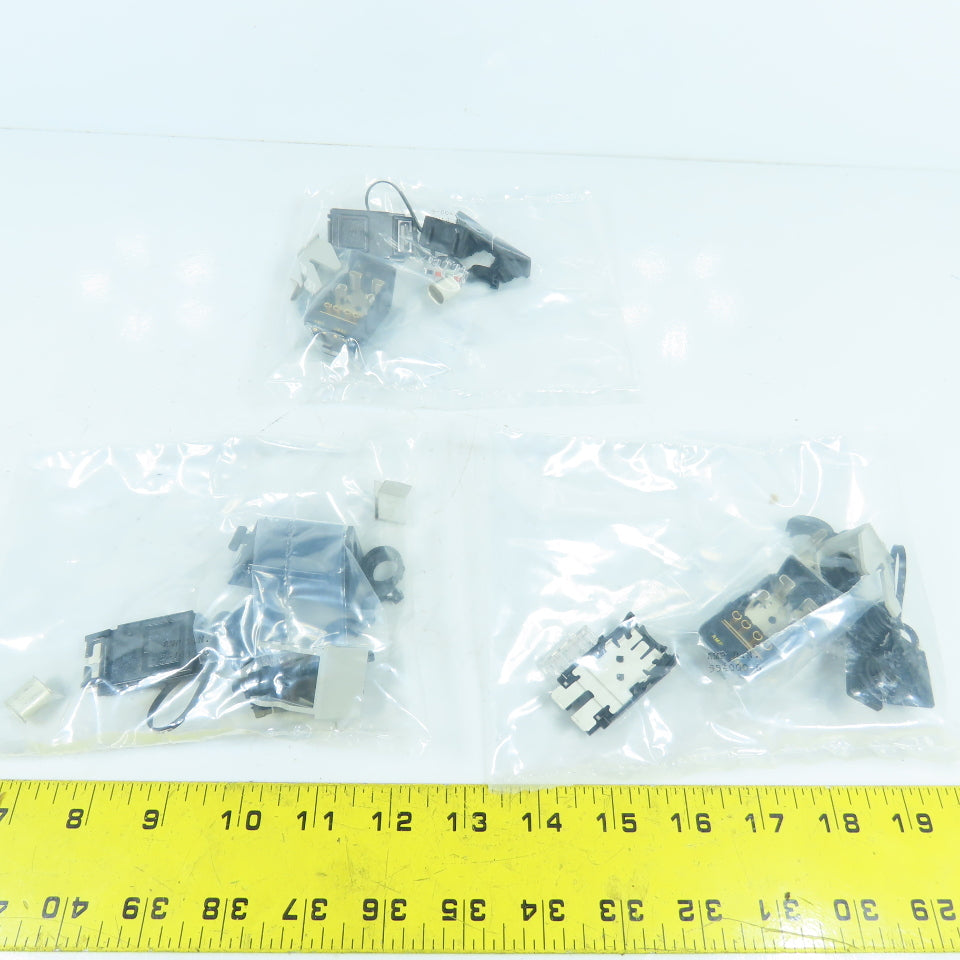 AMP Inc. 554000-6 Telecom & Datacom Connector 4-Contacts Male IDC Terminal Lot/3