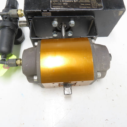 Flowserve L93SWM2P4 Valve Positioner 4-20mA W/1039SNR6 Pneumatic Actuator 120PSI