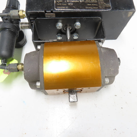 Flowserve L93SWM2P4 Valve Positioner 4-20mA W/1039SNR6 Pneumatic Actuator 120PSI