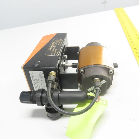 Flowserve L93SWM2P4 Valve Positioner 4-20mA W/1039SNR6 Pneumatic Actuator 120PSI