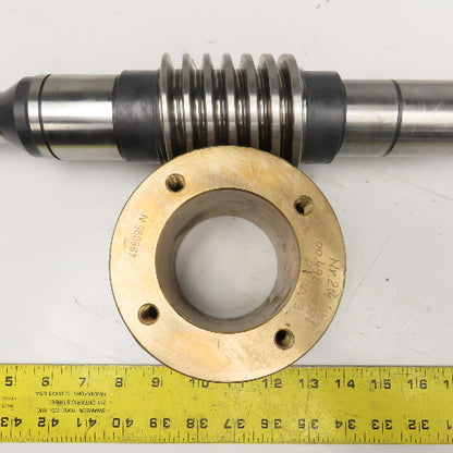 498096N 34mm Spline Worm Gear Shaft & Wheel Set Right Hand See Info4Specs Lot/2