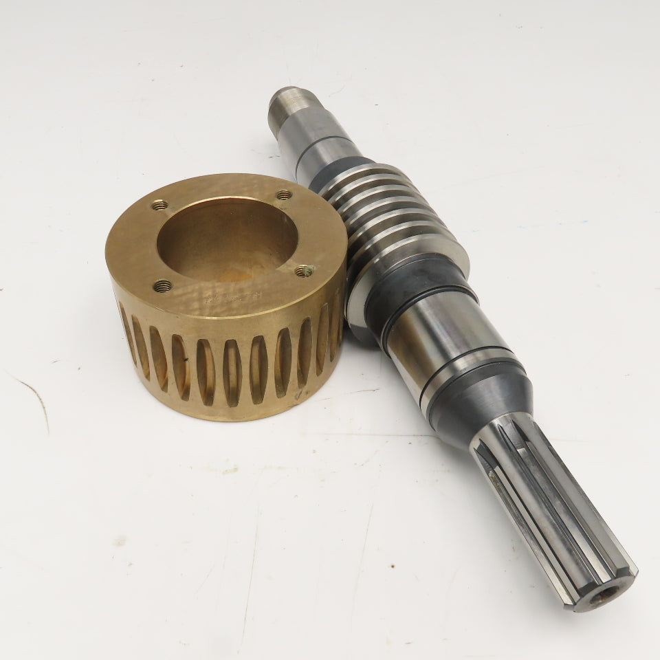 498096N 34mm Spline Worm Gear Shaft & Wheel Set Right Hand See Info4Specs Lot/2