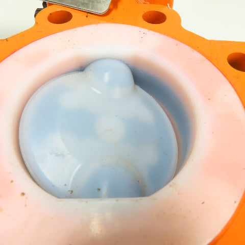 Xomox Tufline 4" Butterfly Valve 008 PFA Liner 75PSIG Max