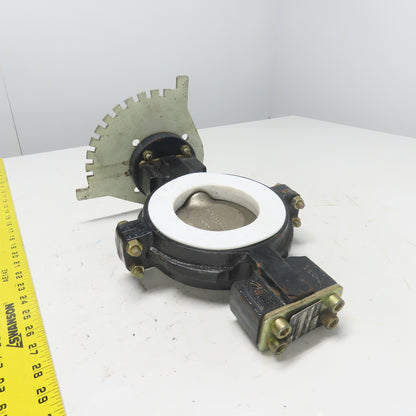 Flowserve 4-BTW-410R13NW 3-1/2" DCI Butterfly Valve TFE Liner 150PSIG