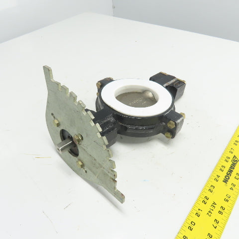 Flowserve 4-BTW-410R13NW 3-1/2" DCI Butterfly Valve TFE Liner 150PSIG