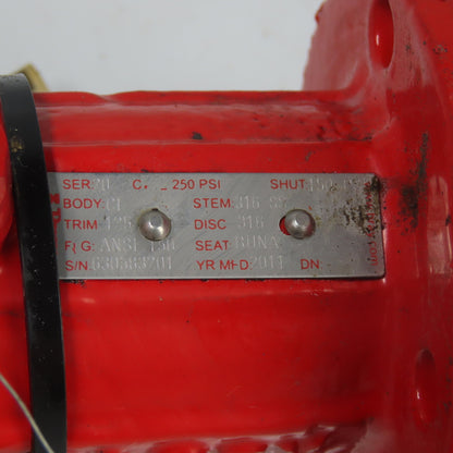 Bray 5-1/2" ANSI150 CI 125 Wafer Butterfly Valve 316SS 250PSI