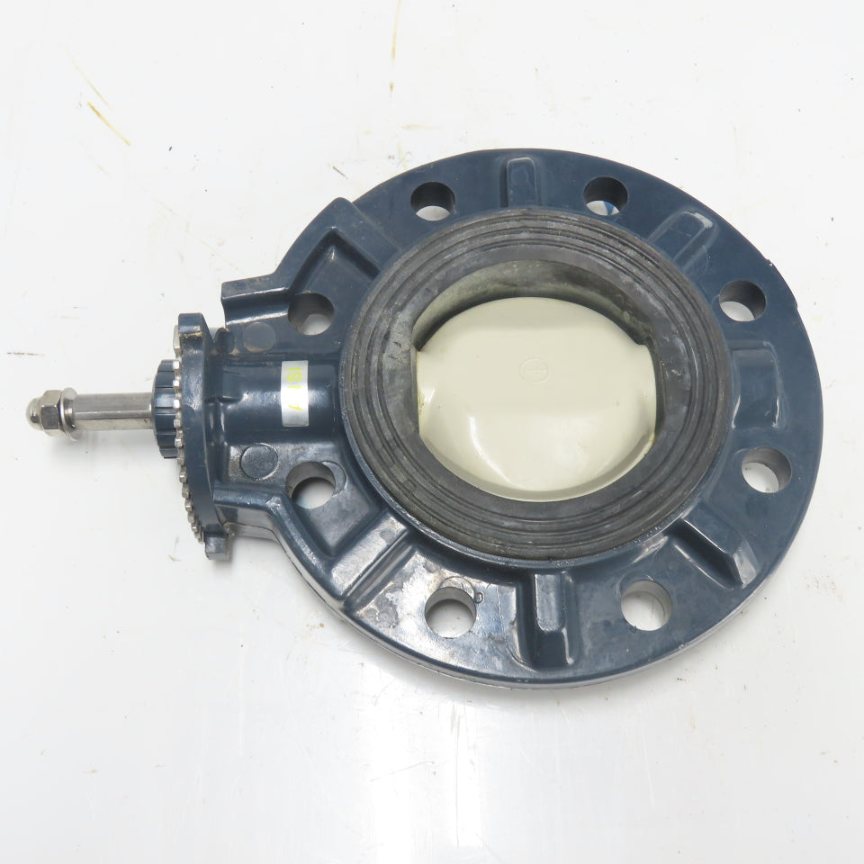4" Plastic PVC Wafer Butterfly Valve ANS1 8-Bolt 9" OD