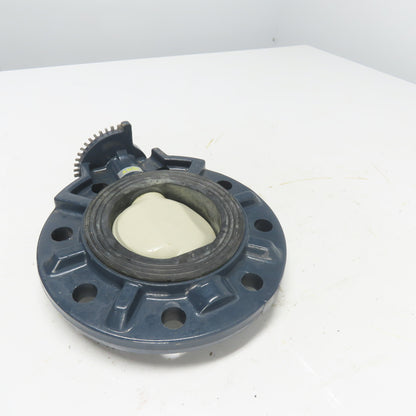 4" Plastic PVC Wafer Butterfly Valve ANS1 8-Bolt 9" OD
