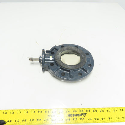 4" Plastic PVC Wafer Butterfly Valve ANS1 8-Bolt 9" OD