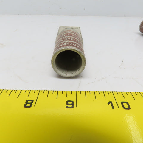 Burndy YA34-2N 500 2-Hole Crimp Terminal Lug Brown Die 20/299 Lot of 4