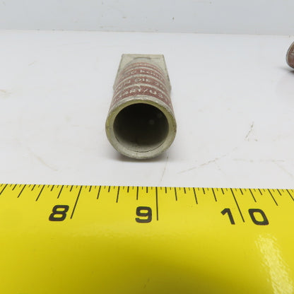 Burndy YA34-2N 500 2-Hole Crimp Terminal Lug Brown Die 20/299 Lot of 4