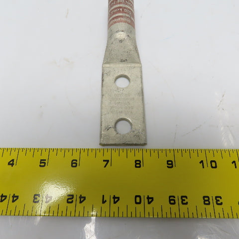 Burndy YA34-2N 500 2-Hole Crimp Terminal Lug Brown Die 20/299 Lot of 4