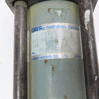 Yuken CJT70-FA50B80B-CBA-EN 50mm Bore 80mm Double Rod Stroke Hydraulic Cylinder