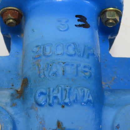 Watts 2000WP 3" Cast Iron Backflow Gate Valve 2012 121001