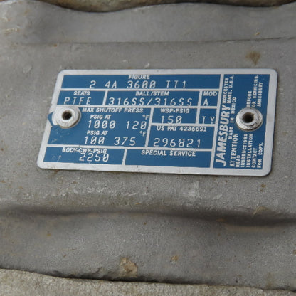 PMV P-2000X 2" NPT Stainless Steel Ball Valve Pneumatic Positioner