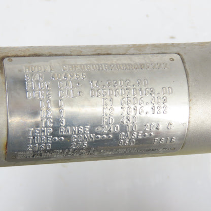 Micro Motion CMF050H520NRAUEZZZ Mass Flow Sensor 2160PSIG Tube -240 To 204°C