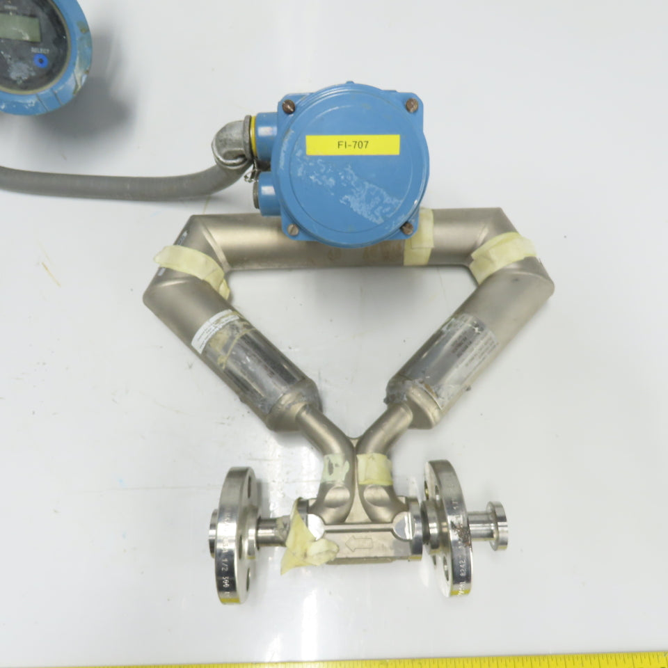 Micro Motion CMF050H521N2BAEZZZ Mass Flow Sensor -240 TO 204°C W/ Transmitter